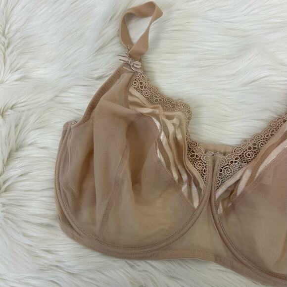 Wacoal Nude Sheer Mesh Underwire Bra Size 40G - Picture 3 of 6